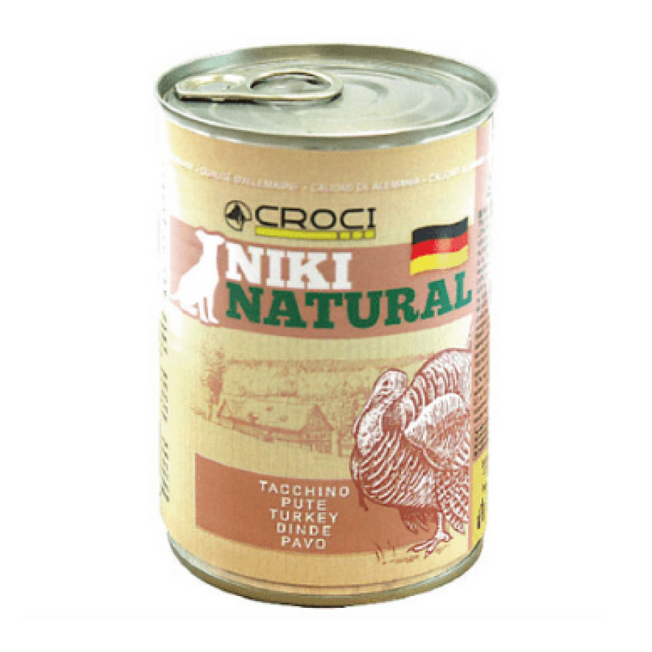 Cibo cani naturale - Niki Natural Tacchino 400gr - Croci