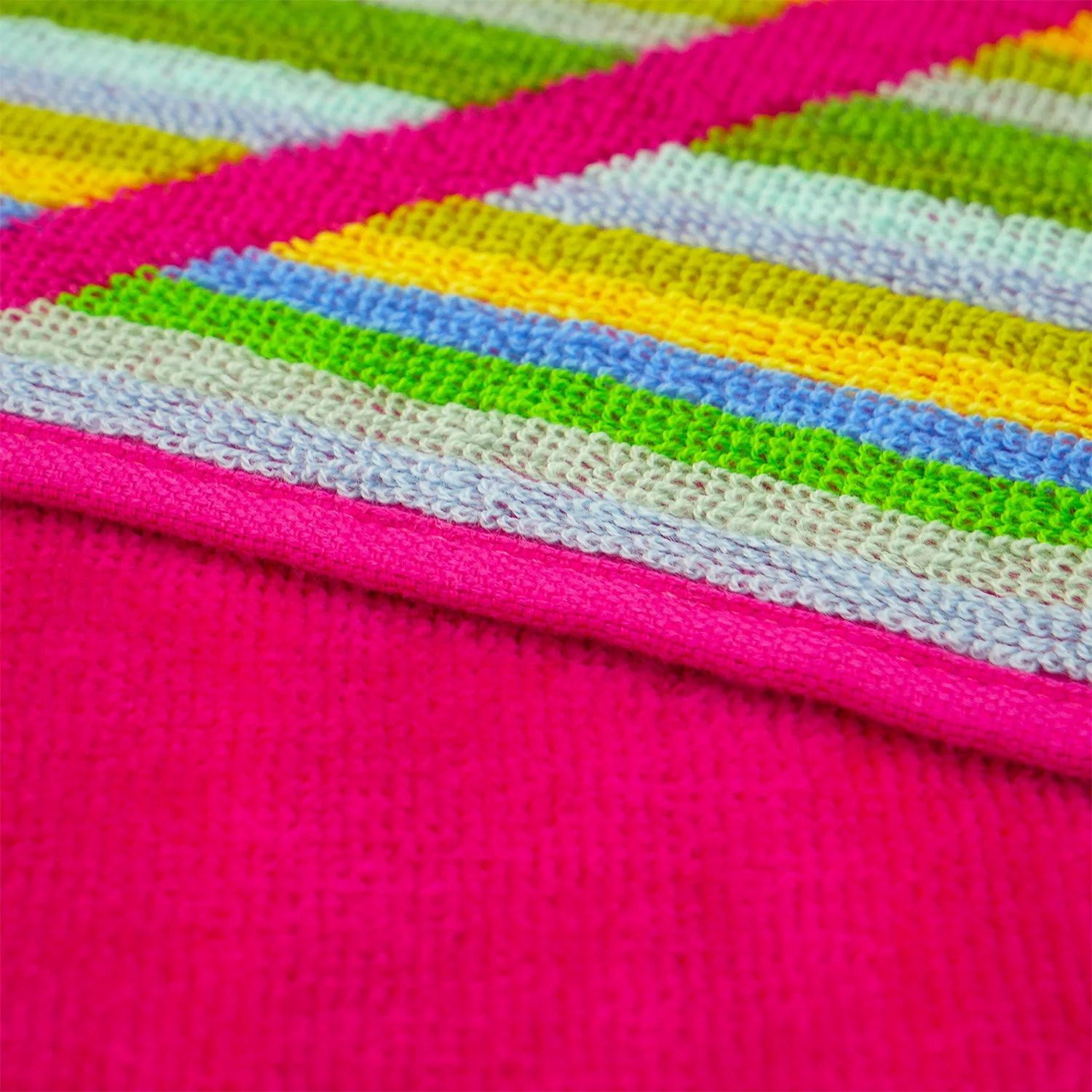 Serviette de plage XL éponge velours Jacquard Rose 140x180 400g/m² - Cadix