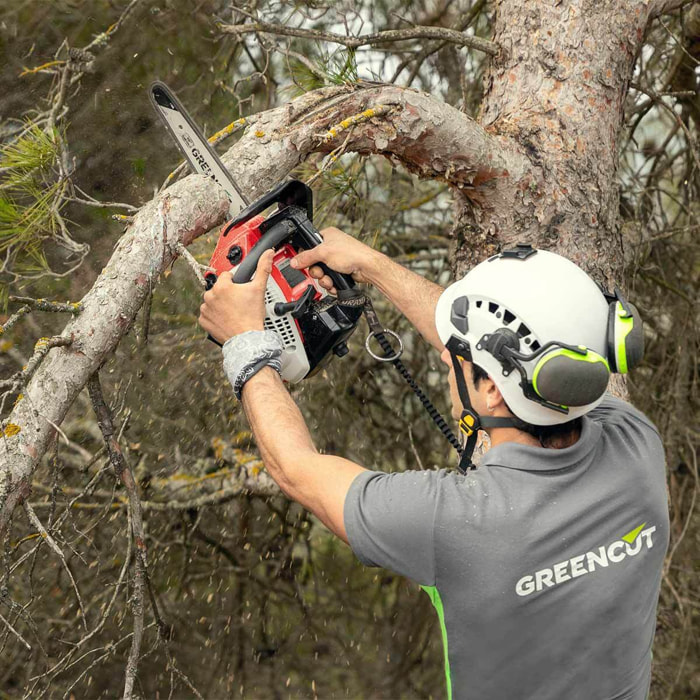 Motosierra motor de gasolina de 2 tiempos de 25 cc, 1,4 CV  - Greencut GS250X-CARVING