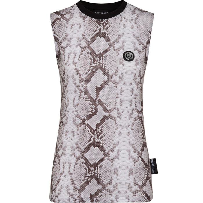 PLEIN SPORT Tank Top PYTHON