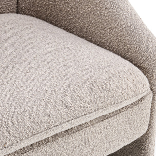 fauteuil arrondi en tissu bouclé - AMI