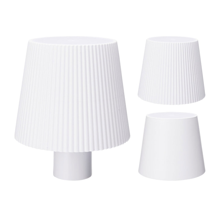 Lámpara LED 10,5x8,8cm para botella recargable USB con 3 modos de luz, 36 LEDs y 2 pantallas