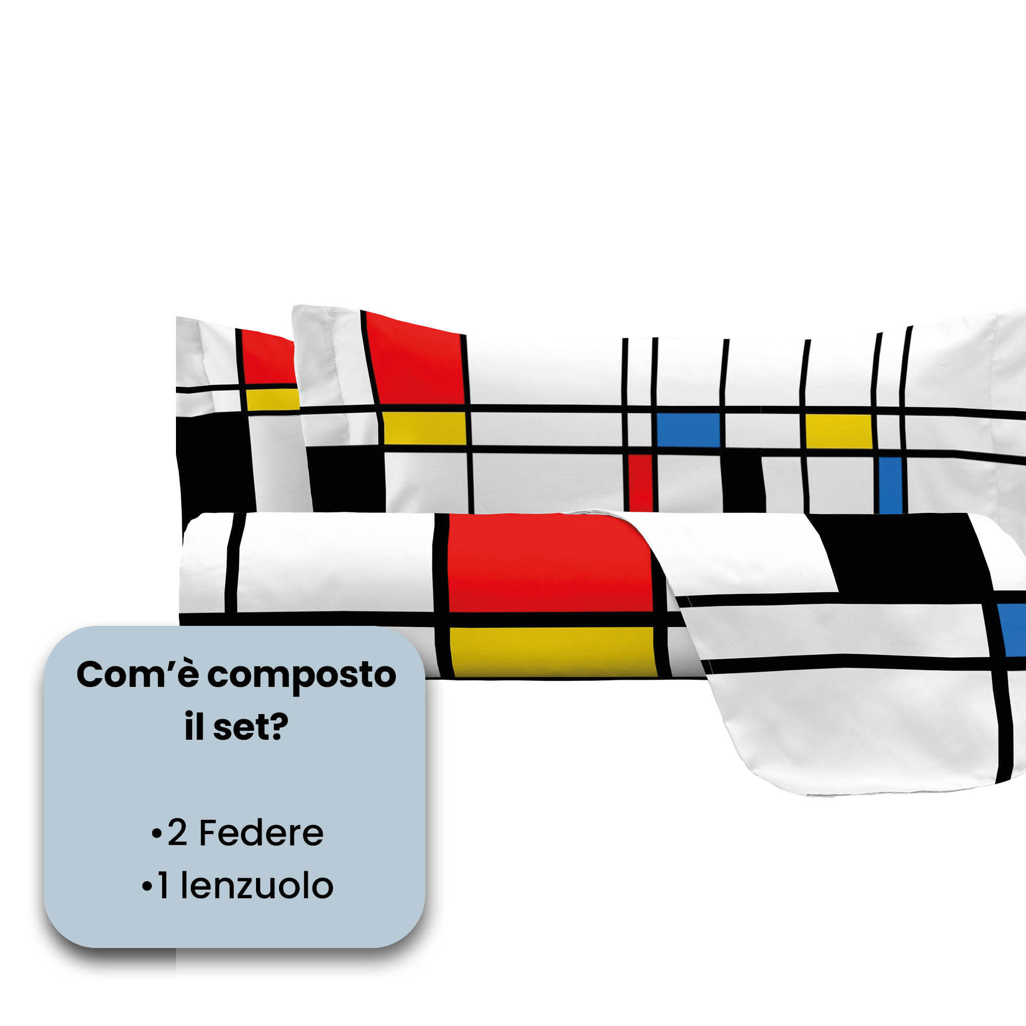 PARURE LETTO SOGNI D'AUTORE, Stampa Digitale, 100% Cotone - 66