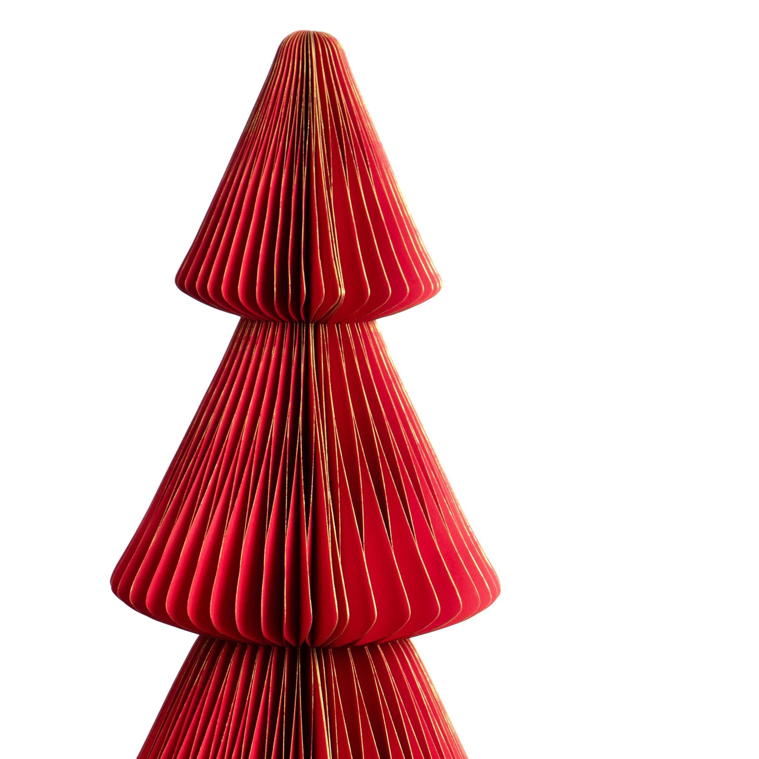 Albero carta - Pezzi 1 - Colore Rosso - 23x50Hx23cm - Bianchi Dino