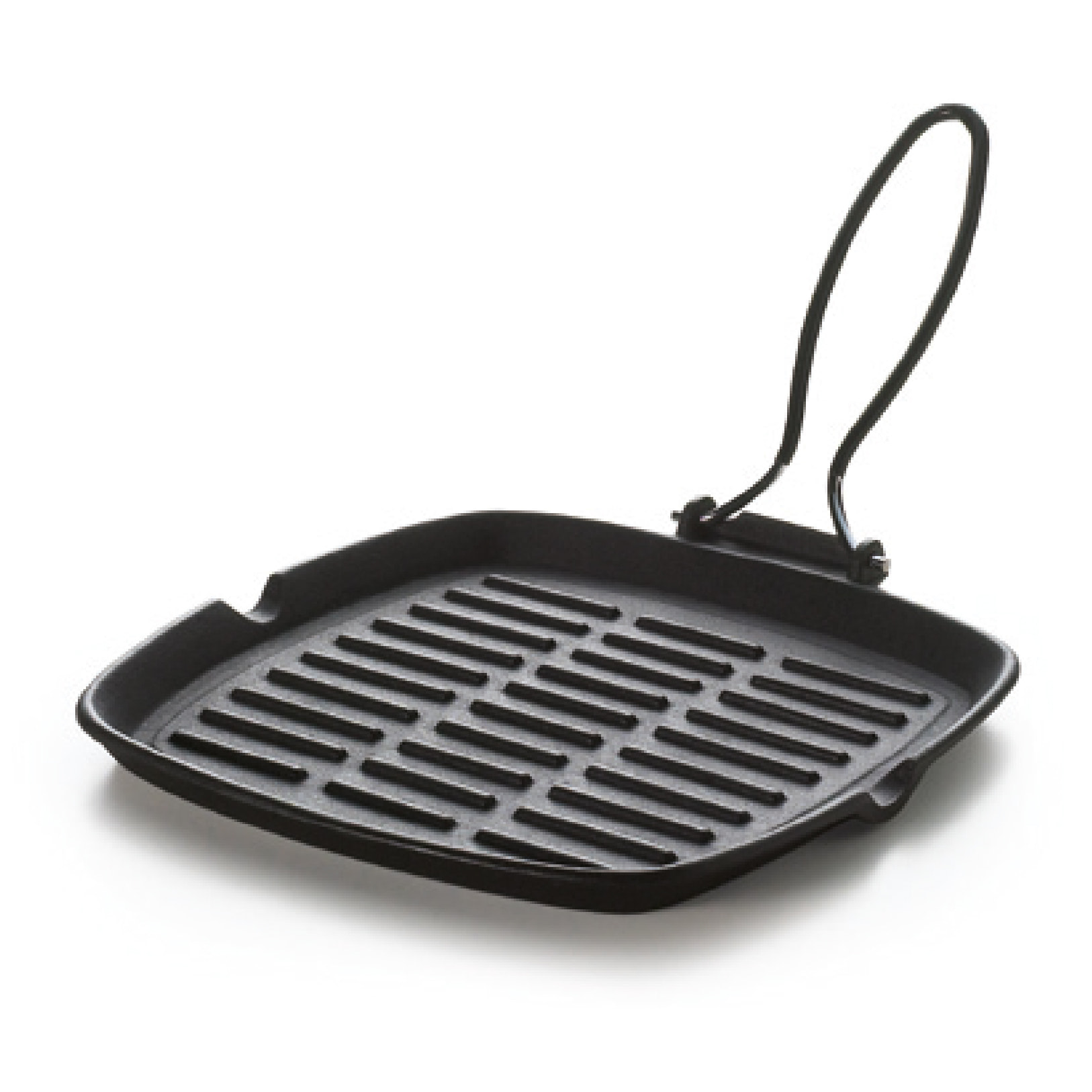 Bistecchiera 24x24 cm Excelsa – Dieta-Grill, Ghisa Nero