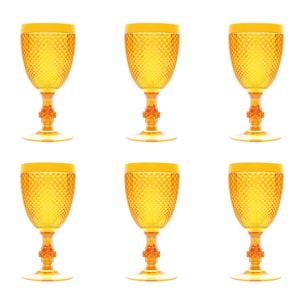Set 6 Calici Excelsa – Diamond, Plastica Gialla 39 cl