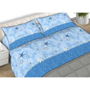 Completo Lenzuola 100% Cotone Disegno Starfish CN