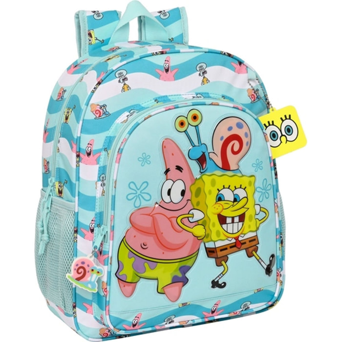 Bob esponja mochila adaptable a carro 32x38x12