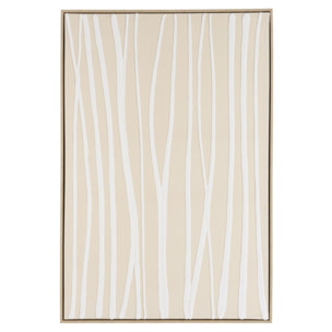 HOMER - Décoration murale B - 83x123cm lignes abstraites, cadre naturel