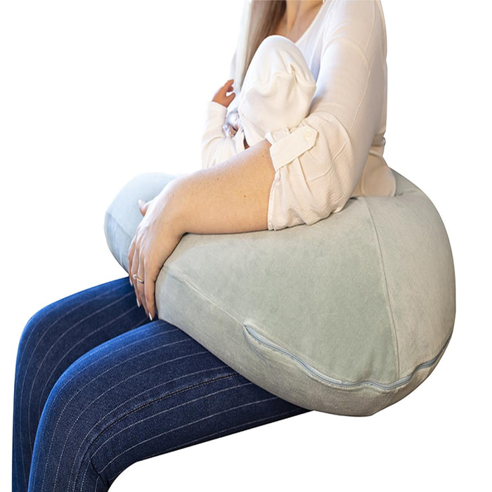 Coussin de maternité 160 cm Coton bio déhoussable-Jaune