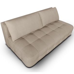 Canapé convertible 3 places en tissu chenille - LEO