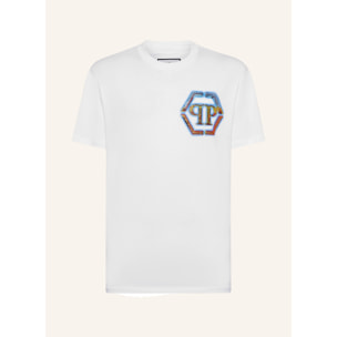 PHILIPP PLEIN Camiseta de cuello redondo y manga corta HEXAGON