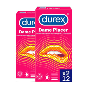 PRESERVATIVOS DAME PLACER - 24 CONDONES