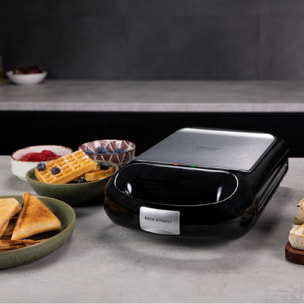 Sandwichera Rock'nToast Family 3in1. 1500 W, Capacidad para 4 Sandwiches, Revest