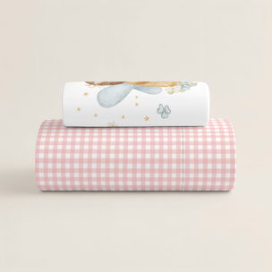 Cool Kids - Funda Nórdica Estampada - Reversible - Infantil - Cierre Solapa - 100% Algodón - Incluye 1 Funda de Almohada - Cuna/Maxicuna - Lorian