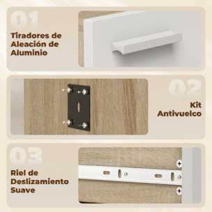 HOMCOM Recibidor de Entrada con Espejo y Zapatero Abatible, Mueble Recibidor de 2 Piezas con Asiento, Cajón, Mesa Pequeña para Pasillo, 61x30x170 cm, Blanco