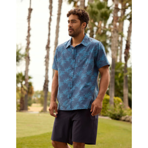 Camisa Manga Corta Azul - Furing