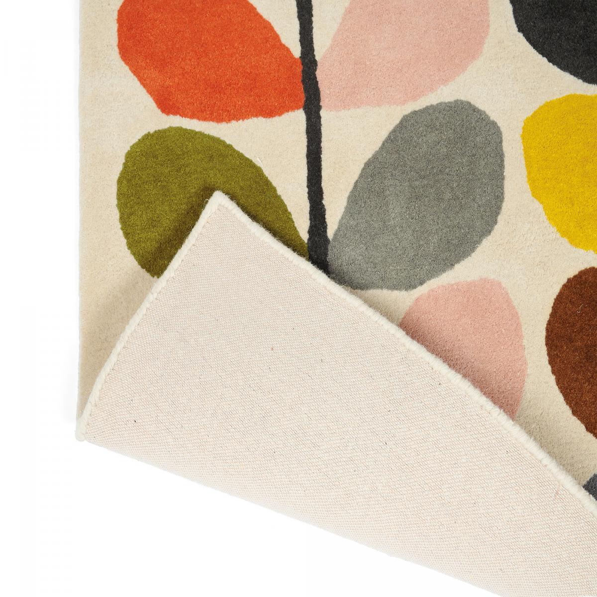Tapis salon et chambre fait à la main en laine motif seventies GUXE