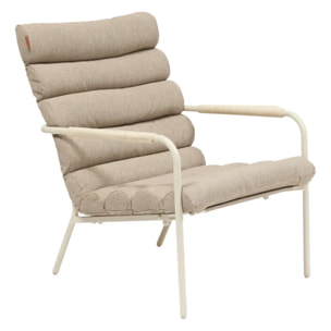 Fauteuil relax de jardin Solani argile