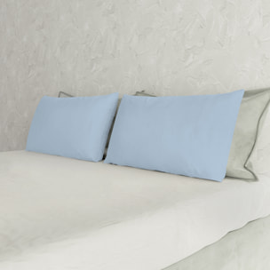 COPPIA FEDERE MAX COLOR, 100% Cotone, Made in Italy - AZZURRO