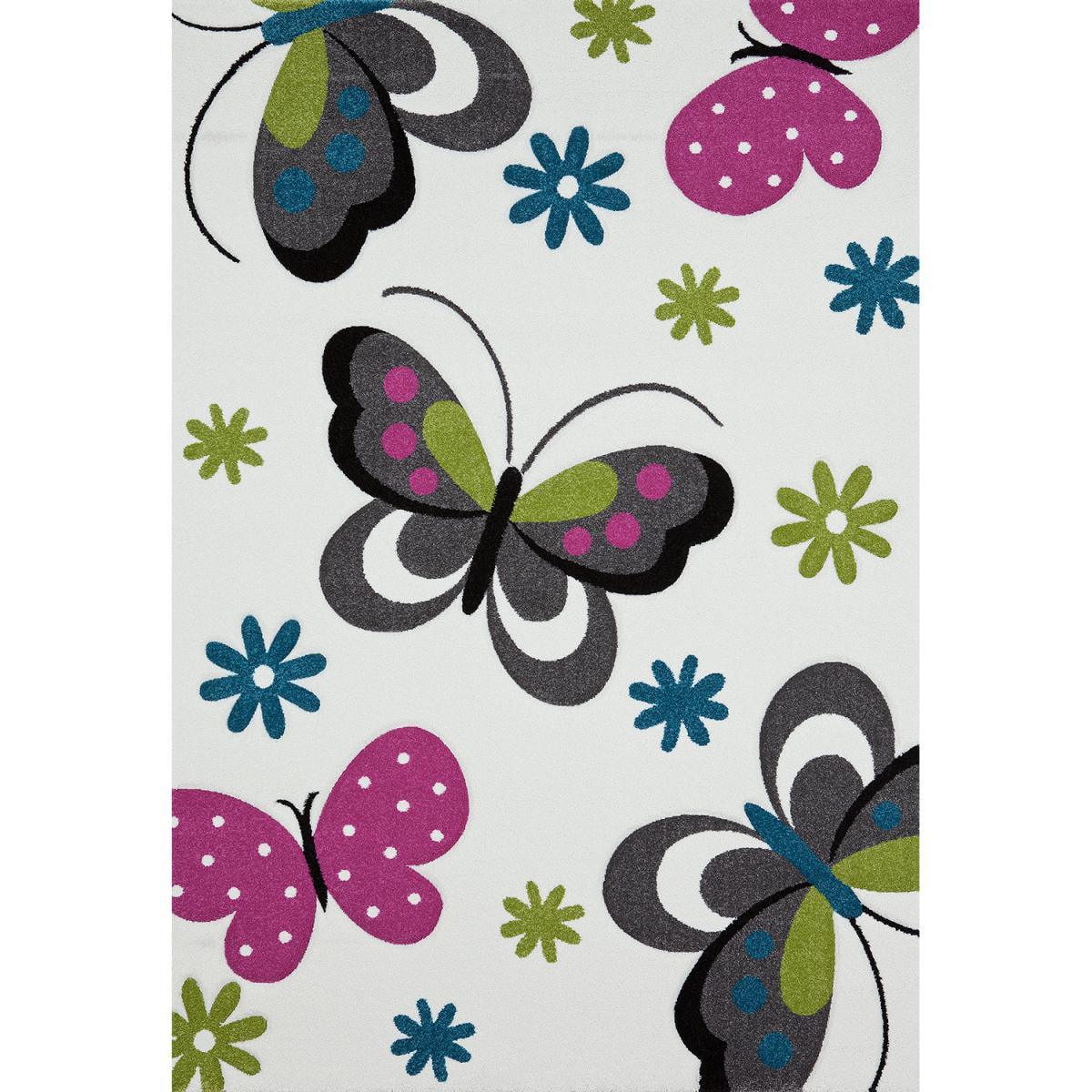 Tapis enfant tissé motif animaux HANFIOU