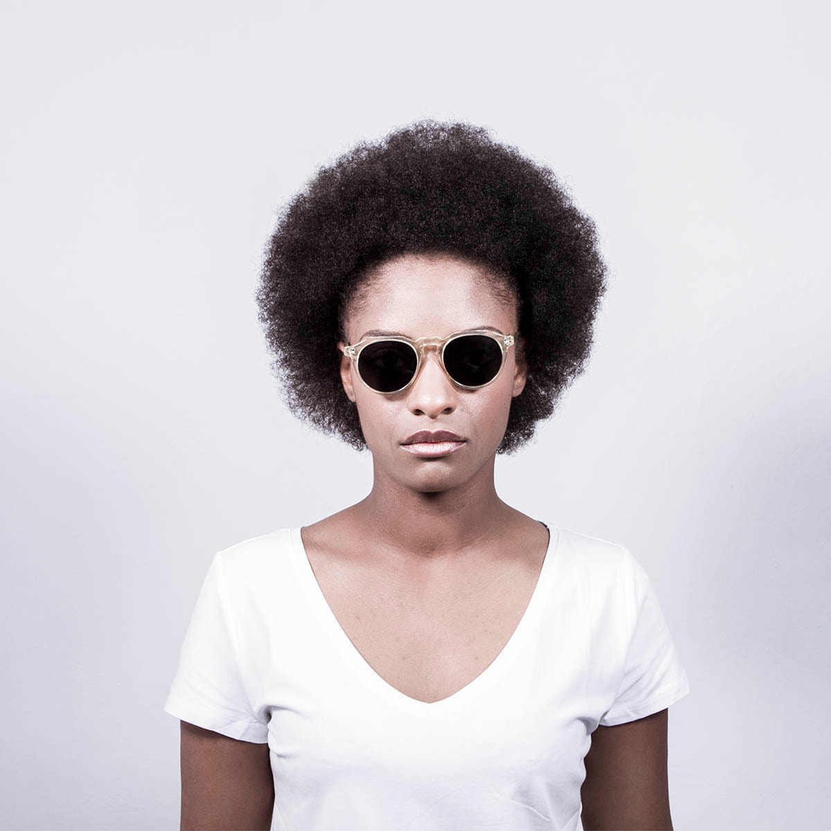Gafas de sol OCEAN CYCLOPS - Oro blanco transparente / Ahumada