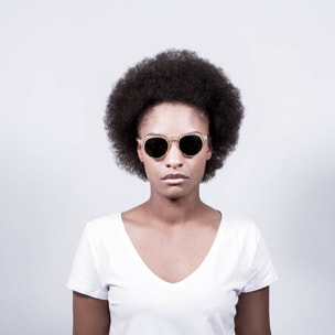 Gafas de sol OCEAN CYCLOPS - Oro blanco transparente / Ahumada