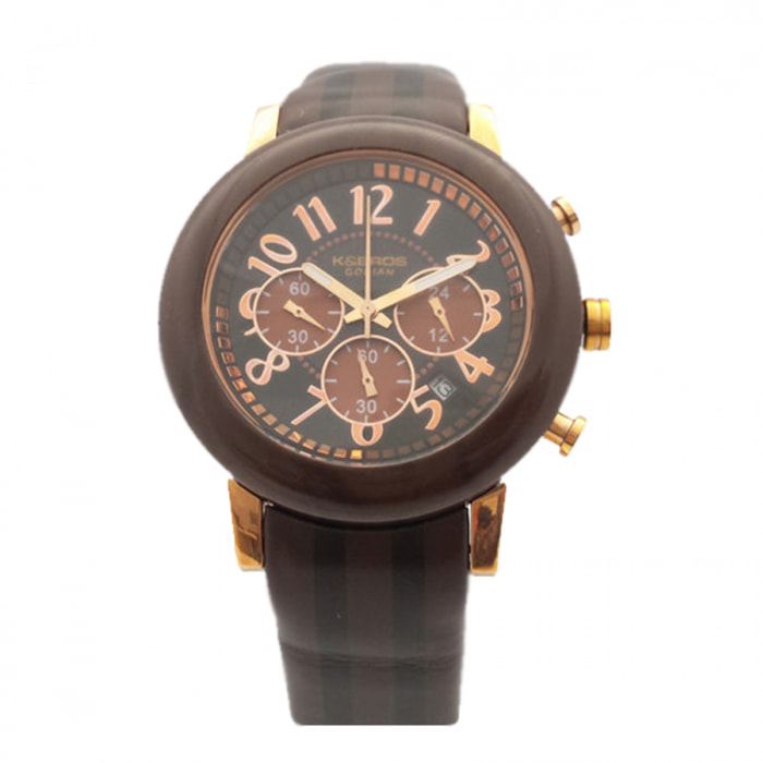 Reloj K&bros 9427-4-710 Unisex Analogico Cuarzo con Correa de Piel