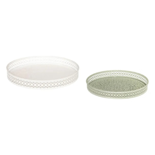 2 plateaux "Wild" D31,7x31,7x4,3cm