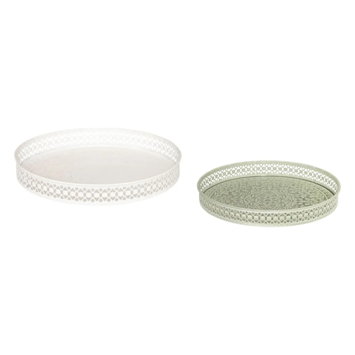 2 plateaux "Wild" D31,7x31,7x4,3cm