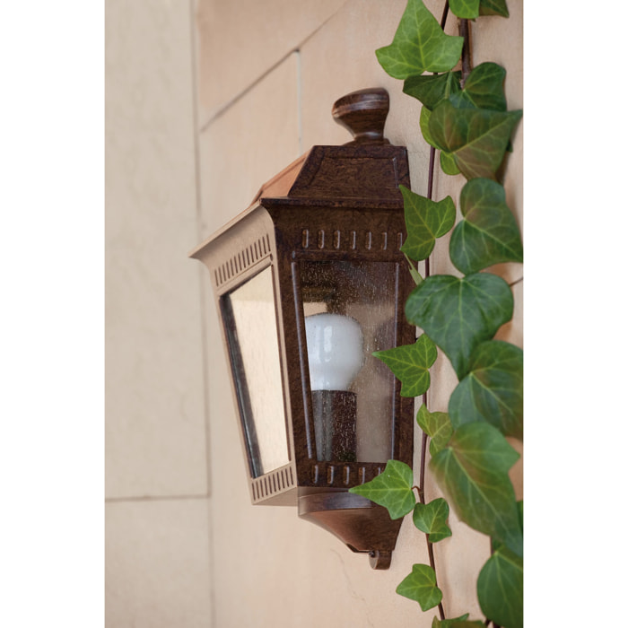 ARGOT Lampe 1/2 applique rouille