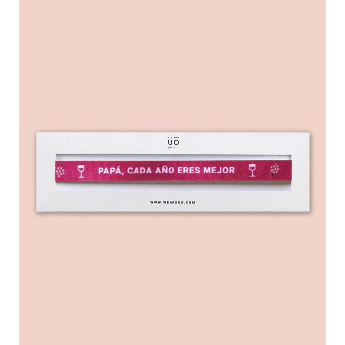 Pulsera "Papá, cada año eres mejor"