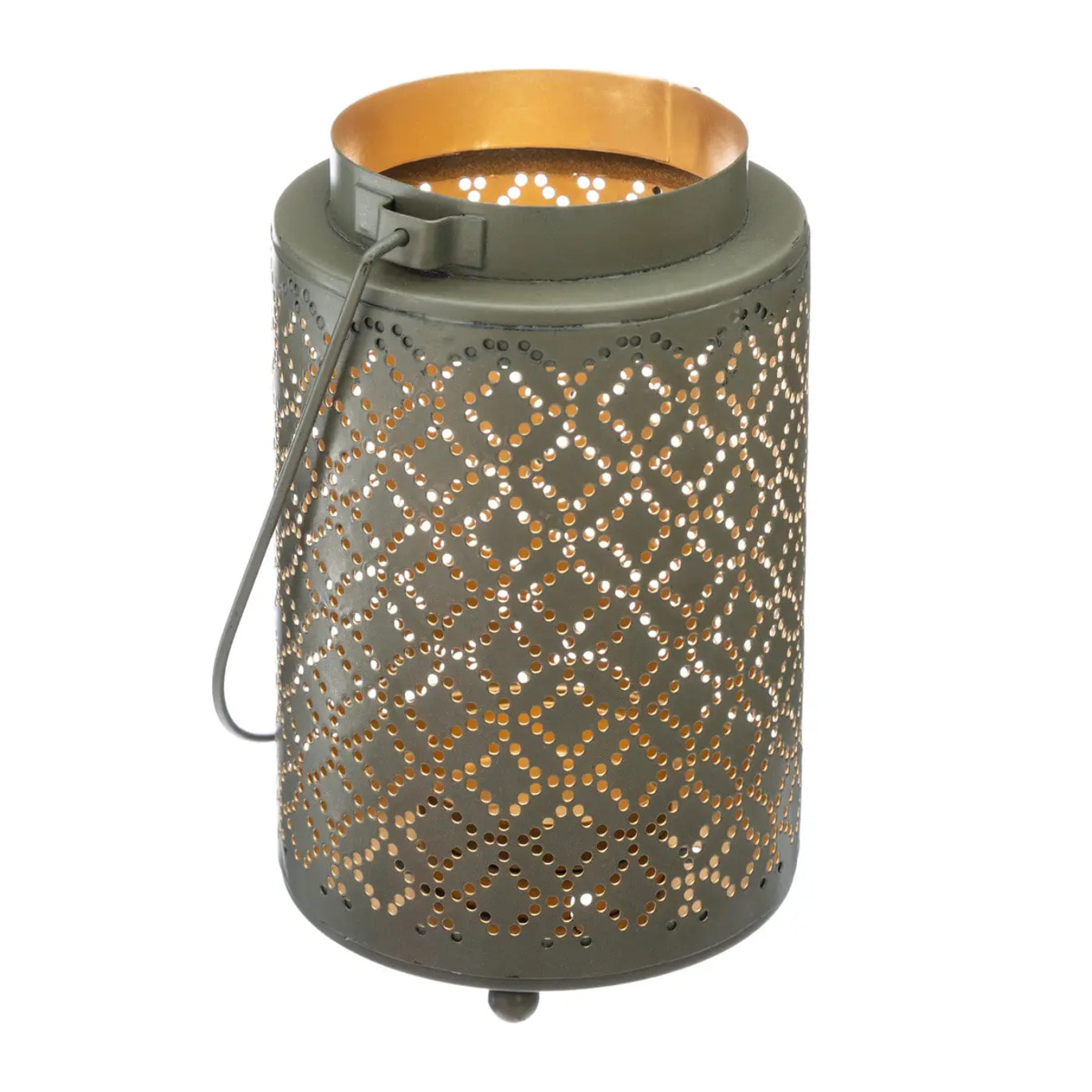 Lanterne design en métal H13 cm