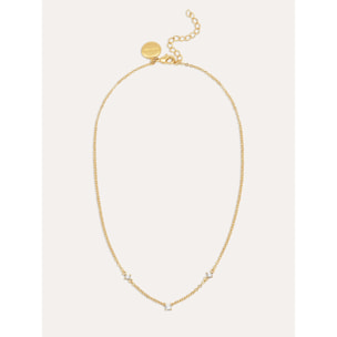 Collar Lira Baño Oro