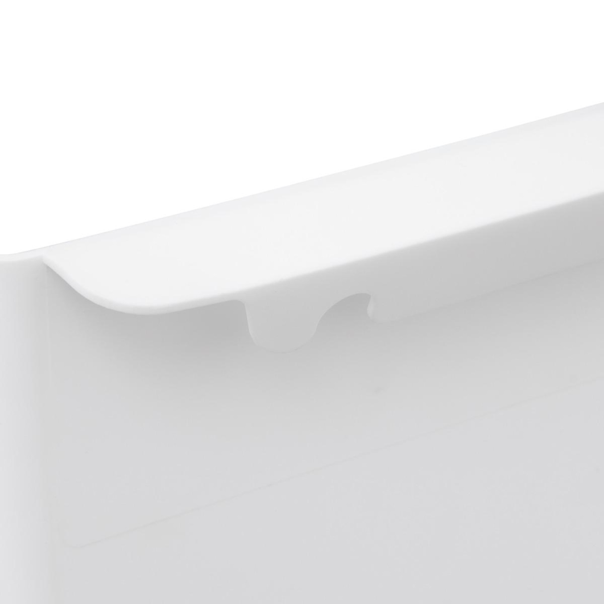 Papelera retráctil de 8 litros, blanco y gris