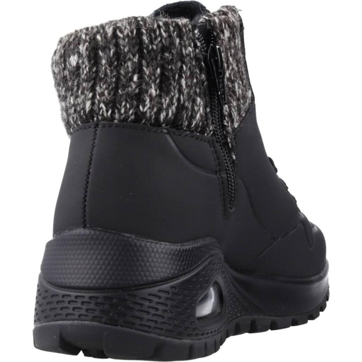 Botines Mujer Uno Rugged Negro