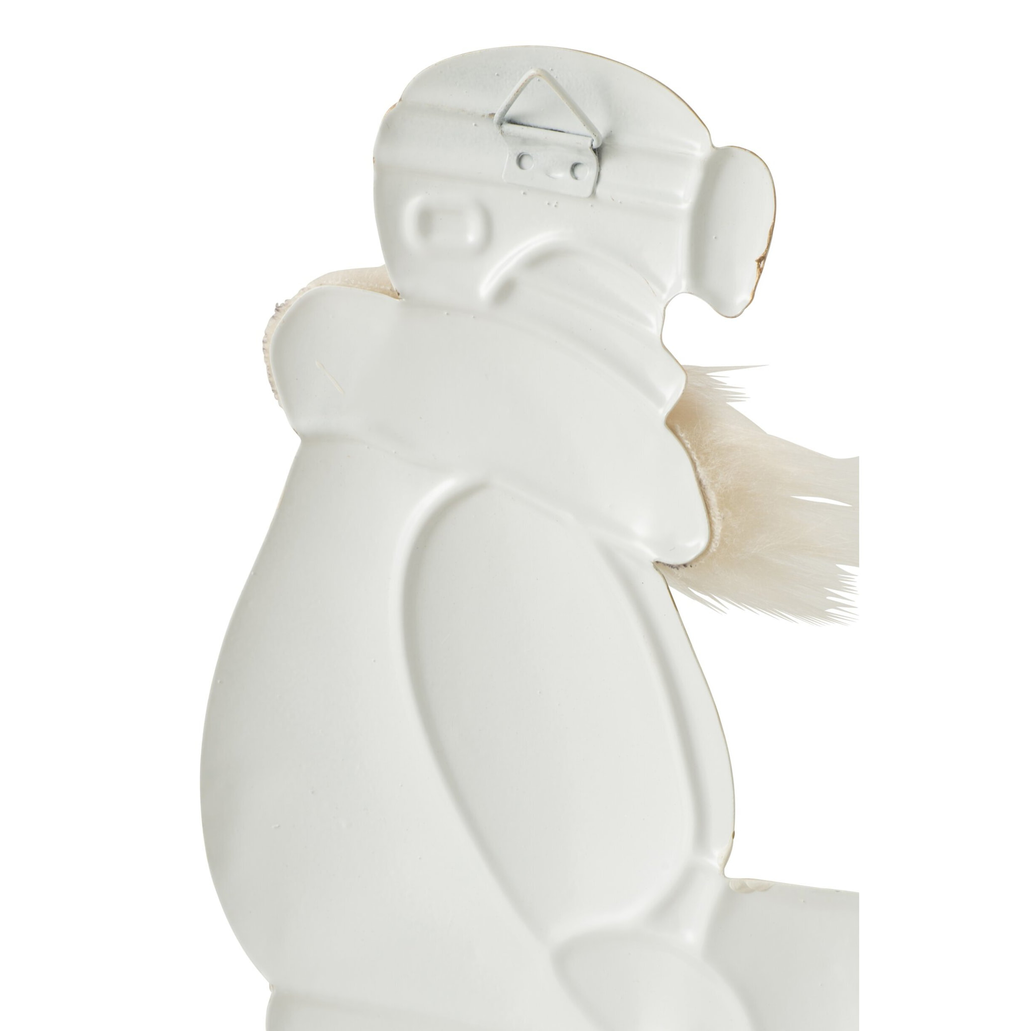 J-Line Objet Mural Skieur Métal Blanc/Beige Assortiment De 2
