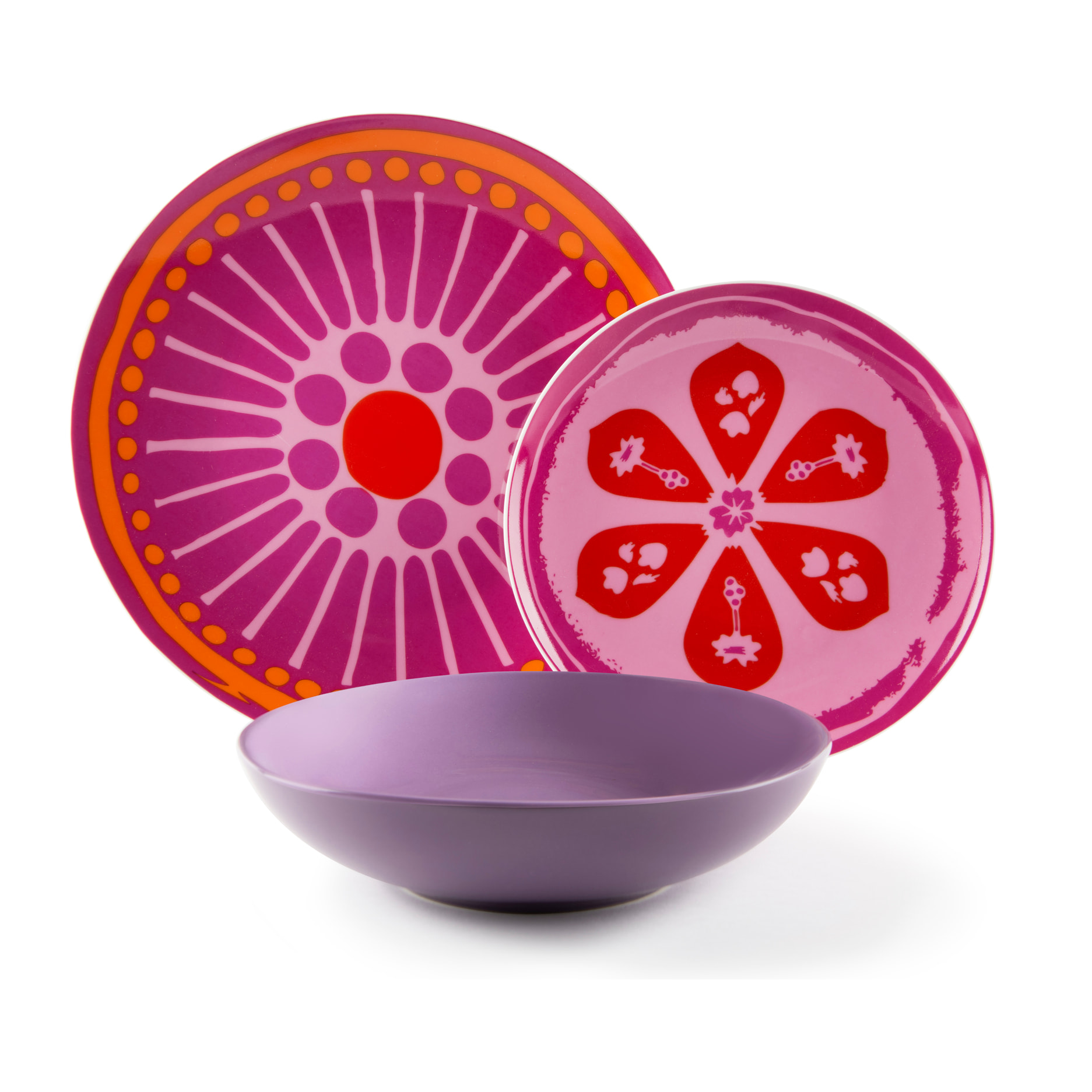 Service de table 18 pièces Excelsa – Spring, Porcelaine Multicolore