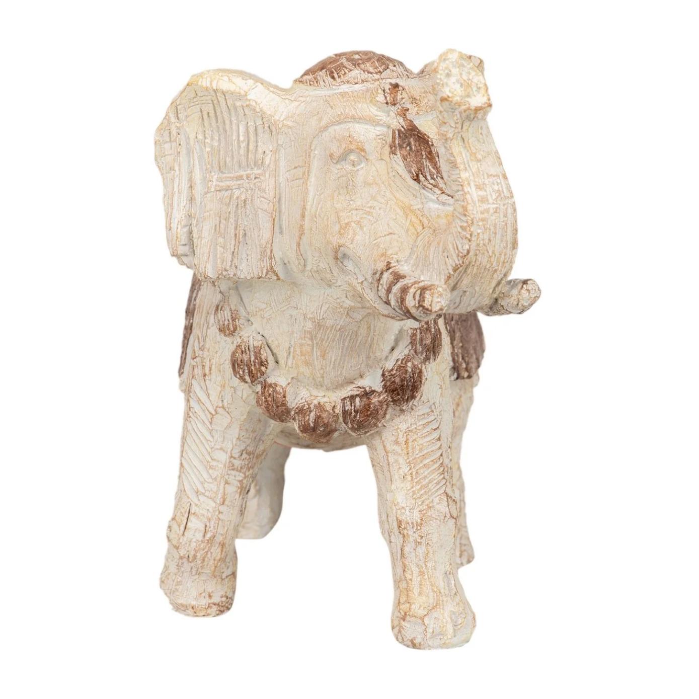 Elefante Resina Natural 36x15x25 Cm