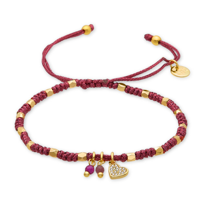 Pulsera Corazón acabado oro amarillo 18k