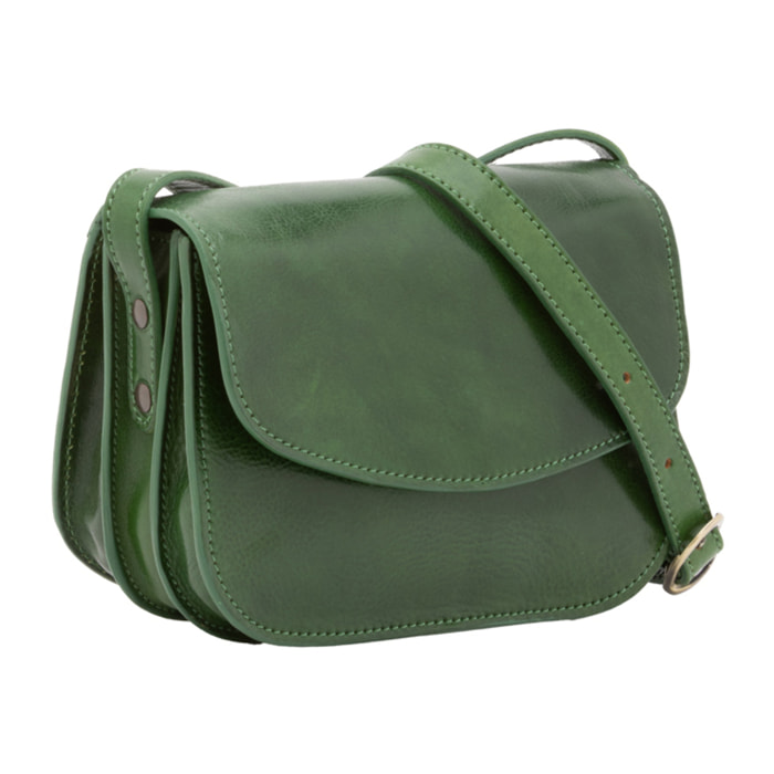 Borsa a tracolla  da donna In Vera pelle Made in Italy 22x16x9,5 cm