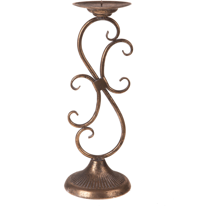 Candeliere - Pezzi 1 - Colore Dorato - 13x35,5Hx13cm - Bianchi Dino