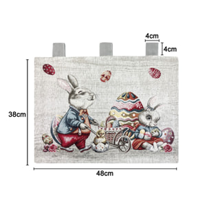 Copriforno Cucina Universale Cinigliato Copertura ProtezioneDecoarzione Forno Disegno Bunny Easter