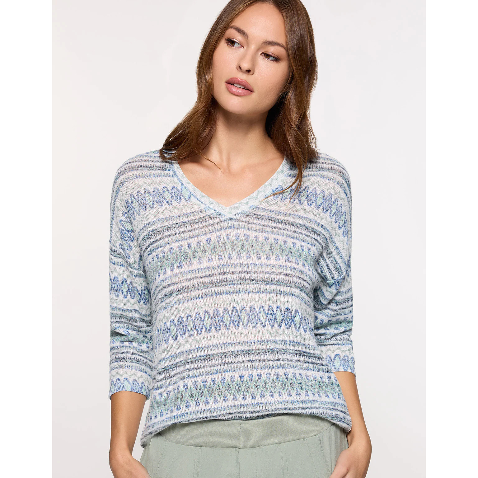 Camiseta Manga Larga Azul - Arlie