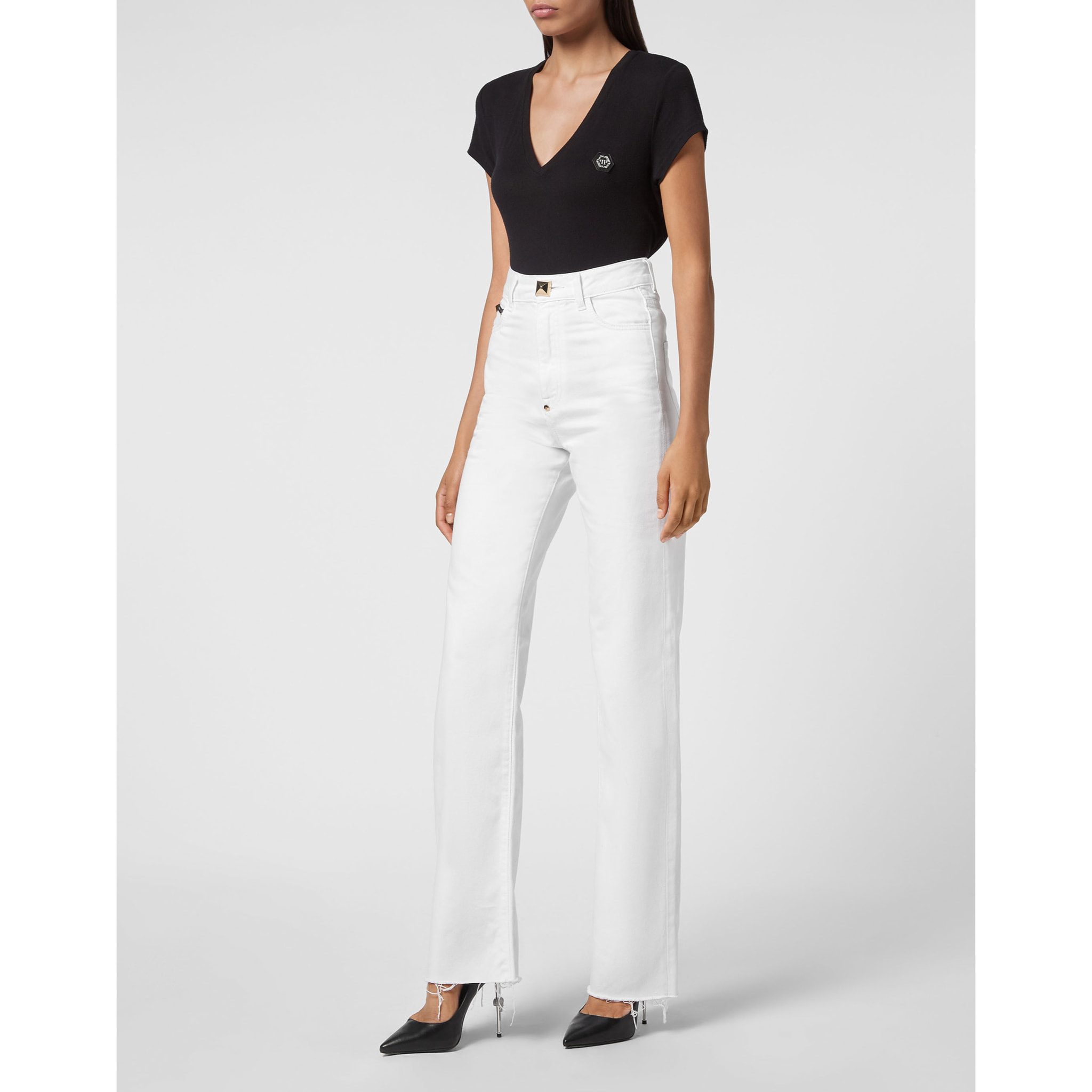 PHILIPP PLEIN Vaqueros de pata ancha