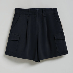 Pantaloncini Menfis in twill blu marino con dettagli Polo Club