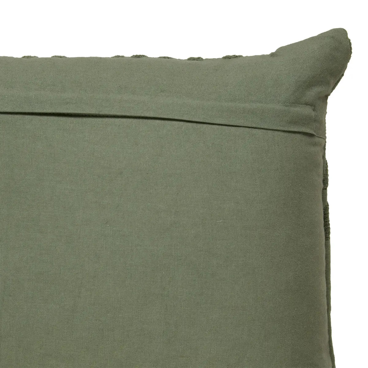 Coussin motif jacquard "Lehto" coton vert clair 58x38cm