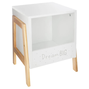 Casier de rangement enfant blanc 33x40cm