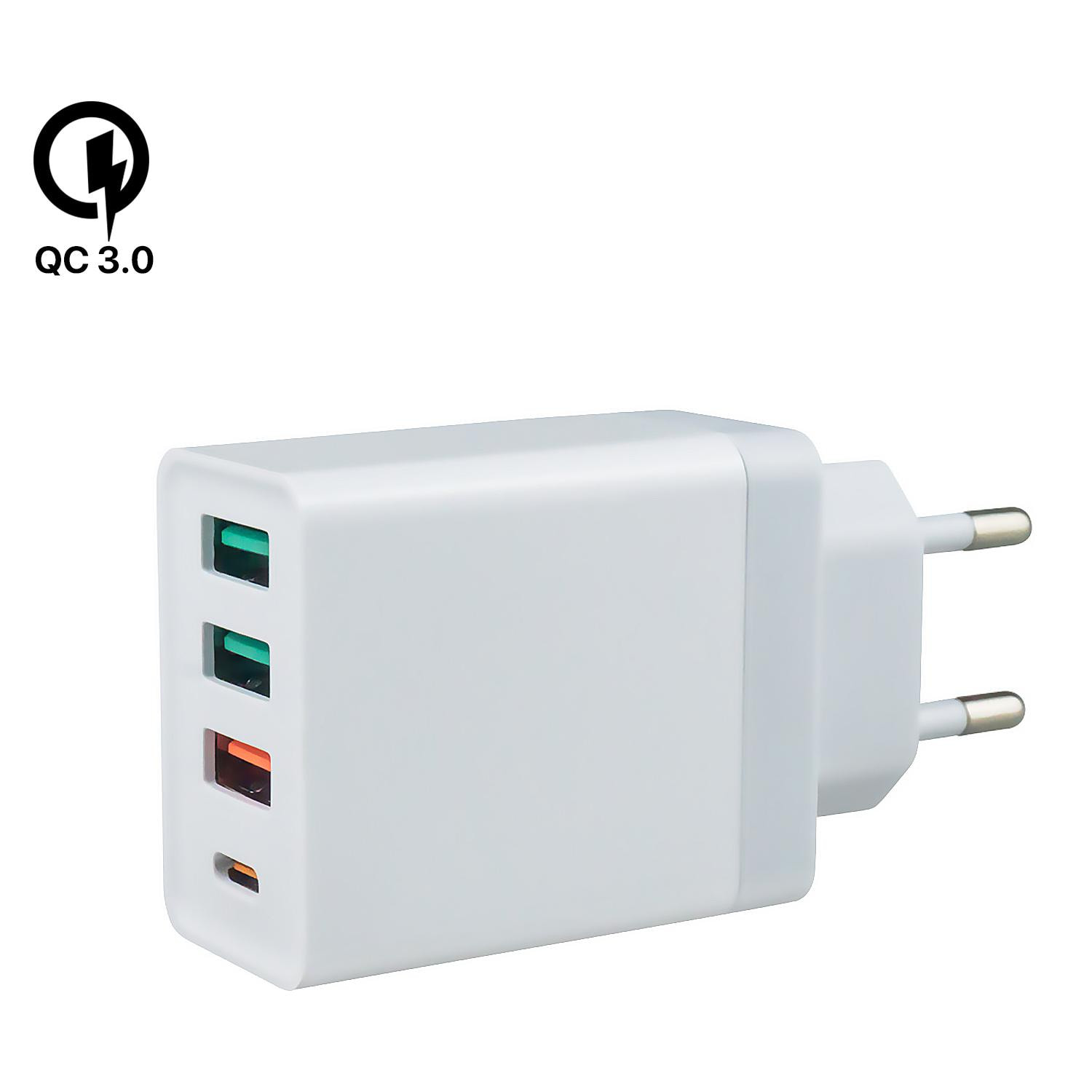 Caricabatterie USB a doppia porta da 20 W + spina a doppia porta da 2,4 A: USA/UE