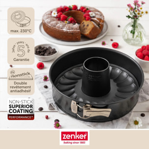 Moule à manqué et à savarin double fond 24 cm Zenker PerfectBack+